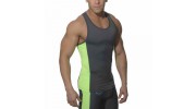 ES SP019  DEBARDEUR SPORT TANK TOP GRIS/VERT