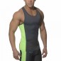 ES SP019  DEBARDEUR SPORT TANK TOP GRIS/VERT