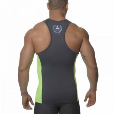 ES SP019  DEBARDEUR SPORT TANK TOP GRIS/VERT