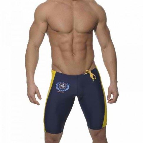 ES SP020  SHORT RUNNING SPORT  NAVY/JAUNE