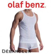 OLAF BENZ - DEBARDEUR RED1313 SPORTSHIRT BLANC