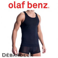 OLAF BENZ - DEBARDEUR RED1313 SPORTSHIRT NOIR