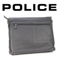 POLICE – BESACE LIGNE UNIQUE PORTE DOCUMENTS NOIRE PB0597-01