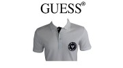 GUESS - POLO BLANC LOGO ROND