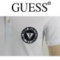 GUESS - POLO BLANC LOGO ROND