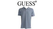 GUESS - POLO BLEU CIEL LOGO ORIGINAL
