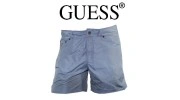 GUESS – SHORT DE BAIN EFFET JEANS COURT BLEU CIEL