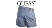 GUESS – SHORT DE BAIN EFFET JEANS COURT GRIS