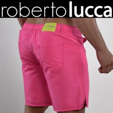 ROBERTO LUCCA - SHORT DE BAIN EFFET JEANS RL1310 MILANO ROSE