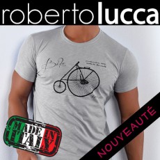 ROBERTO LUCCA - T SHIRT BIKE GRIS