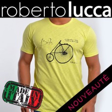 ROBERTO LUCCA - T SHIRT BIKE SUNNY JAUNE