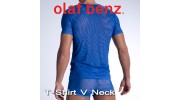OLAF BENZ - RED1315 T SHIRT V NECK OCEAN