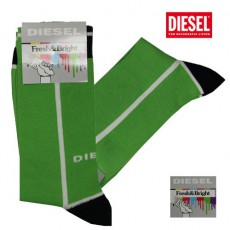 DIESEL - CHAUSSETTES VERT NOIR FRESH & BRIGHT