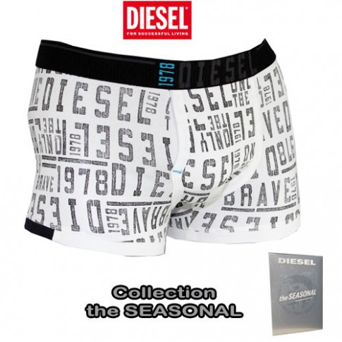 DIESEL - BOXER COTON SEMAJO BLANC  THE SEASONAL