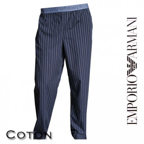ARMANI PANTALON D’INTERIEUR RAYE MARINE