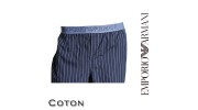 ARMANI PANTALON D’INTERIEUR RAYE MARINE