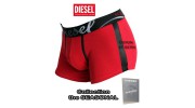 DIESEL -  BOXER COTON ET SATIN ROUGE  SHAWN THE SEASONAL