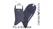 ARMANI CHAUSSETTES MARINE LOGO EAGLE FIL D'ECOSSE STYLE 1