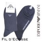 ARMANI CHAUSSETTES MARINE LOGO EAGLE FIL D'ECOSSE STYLE 1