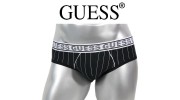 GUESS - SLIP HOMME RAYE NOIR BLANC