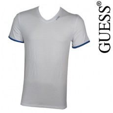 GUESS - T-SHIRT NEW SHINY BLANC