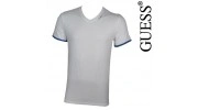 GUESS - T-SHIRT NEW SHINY BLANC