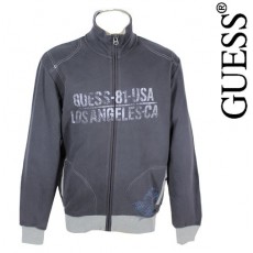 GUESS - VESTE ZIPPEE GRISE MIX AND MATCH