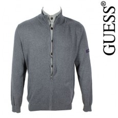 GUESS - VESTE ZIPPEE ET BOUTONNÉE GRISE 