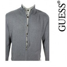 GUESS - VESTE ZIPPEE ET BOUTONNÉE GRISE 