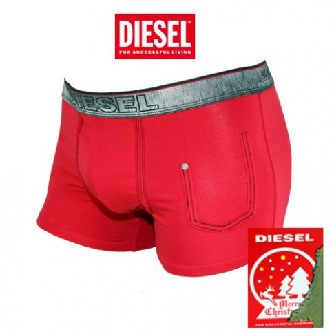 DIESEL -  BOXER COTON ROUGE COLLECTION NOEL 2013