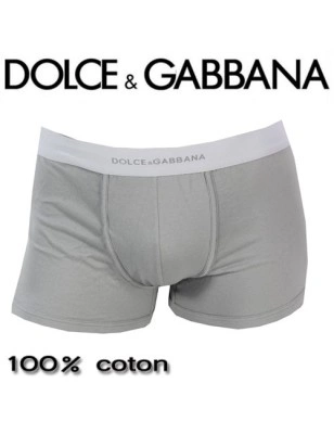 DOLCE&GABBANA - BOXER HOMME REGULAR GRIS CLAIR