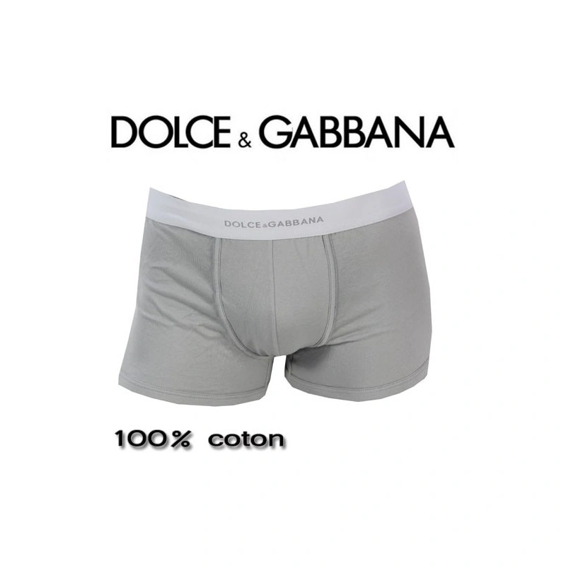 DOLCE&GABBANA - BOXER HOMME REGULAR GRIS CLAIR