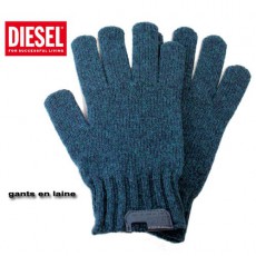 DIESEL - GANTS EN LAINE K-PESE BLEU