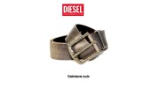 DIESEL – CEINTURE BIPAC CUIR MARRON BOUCLE SPORT