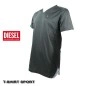 DIESEL -  TEE-SHIRT SPORT GRIS MAGLIA