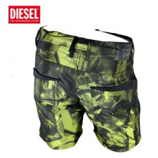 DIESEL - SHORT DE BAIN ET DE VILLE KROOBEACH JAUNE/NOIR