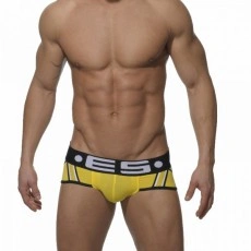 ES UN027 SLIP JAUNE A DOUBLE PUSH UP