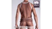 MANSTORE - DEBARDEUR M317 CARRE SHIRT SHEER