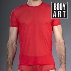 BODYART - T-SHIRT EROS EN TULLE ROUGE
