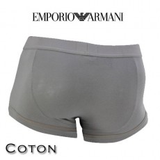 ARMANI - BOXER HOMME PARIGAMBA COTON GRIS 111866 4P540 04486