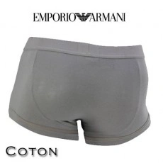 ARMANI - BOXER HOMME PARIGAMBA COTON GRIS 111866 4P540 04486