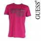 GUESS - T SHIRT EESSENTIAL RASPERRY WINE COL ROND