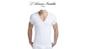 L'HOMME INVISBLE - PERMANENT T SHIRT VN BLANC
